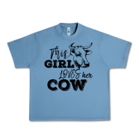 Pebble Blue This Girl Loves Her Cow Urban Heavy Tee - Bettercallsaul