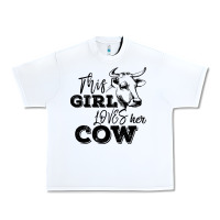 White This Girl Loves Her Cow Urban Heavy Tee - Bettercallsaul