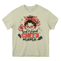 Mossy loud&proud mama messy bun Heavy Core Tee - MaliasSmallBusiness