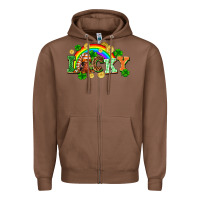 Chestnut lucky gnome St. Patricks Day Zipper Hoodie - FaDigitalArtStudio