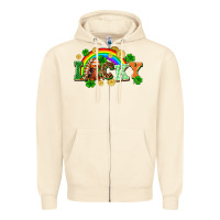 Sandshell lucky gnome St. Patricks Day Zipper Hoodie - FaDigitalArtStudio