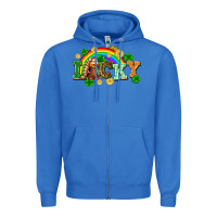 True Royal lucky gnome St. Patricks Day Zipper Hoodie - FaDigitalArtStudio
