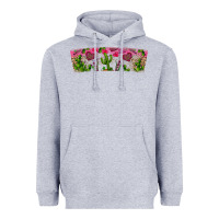 Heather Grey Stuck On You Heavyweight Hoodie - CowhideDigitalArt