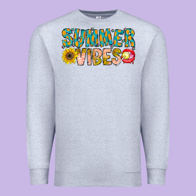 Summer Vibes Premium Sweatshirt Designed By Cowhidedigitalart