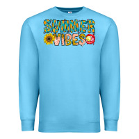 Ocean Blue Summer Vibes Premium Sweatshirt - CowhideDigitalArt