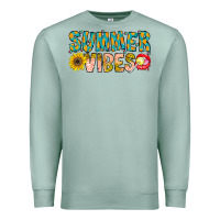 Seafoam Summer Vibes Premium Sweatshirt - CowhideDigitalArt