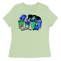 Matcha wrestling coffee cups Ladies Tee - NancyCooperArtShop