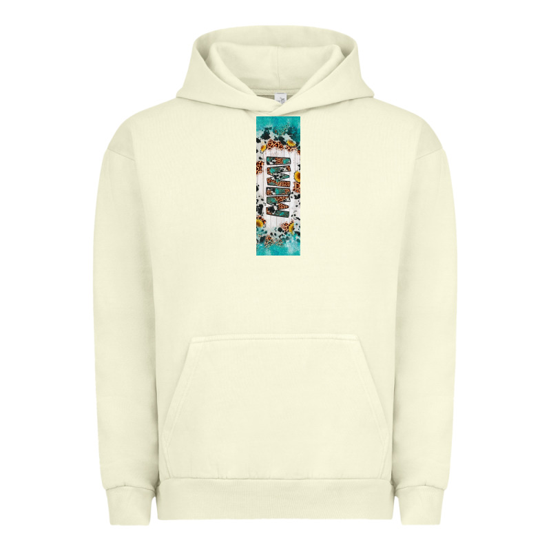 Mimi Sunflower Cowhide Leopard  Pen Wrap Urban Hoodie by Artiststas | Teevron