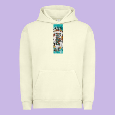 Mimi Sunflower Cowhide Leopard  Pen Wrap Urban Hoodie Designed By Artiststas