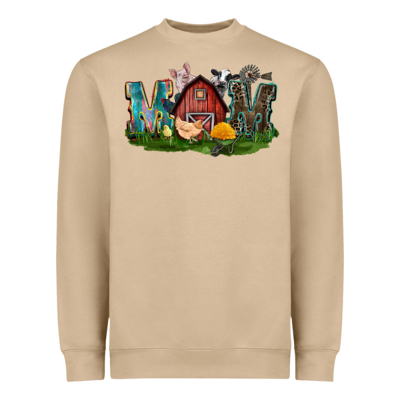 Barn Mom Mother's Day Heavyweight Sweatshirt by CowGirlArtShop | Teevron