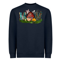 Navy Barn Mom Mother's Day Heavyweight Sweatshirt - CowGirlArtShop