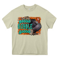 Mossy Thanksgiving Turkey Gobble Gobble Heavy Core Tee - NancyCooperArtShop