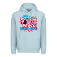 Blue Mist Memorial Day honor and remember Premium Hoodie - FaDigitalArtStudio