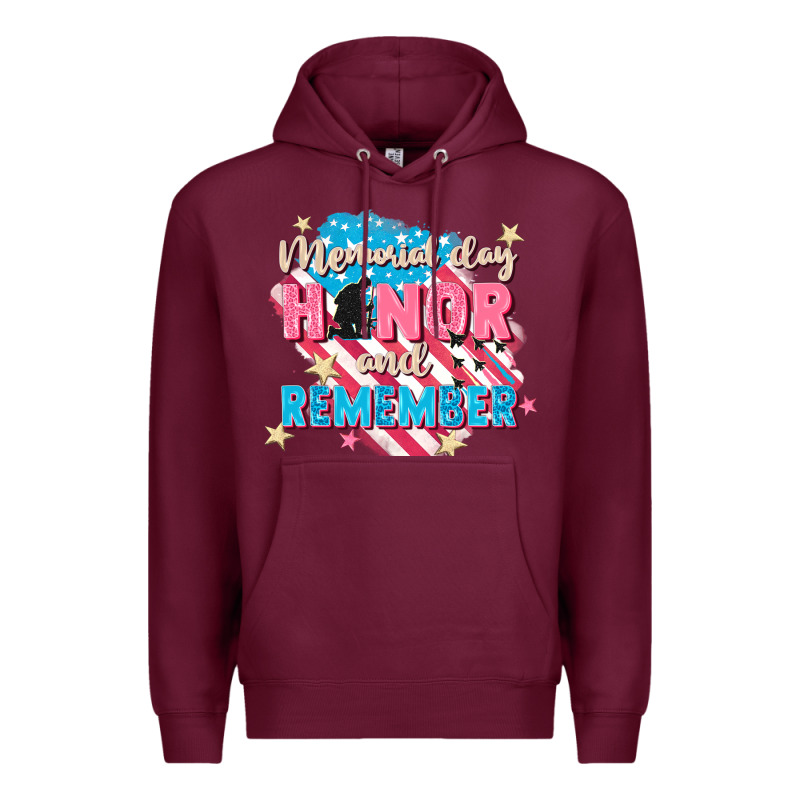 Memorial Day Honor And Remember Premium Hoodie by FaDigitalArtStudio | Teevron