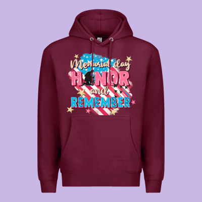 Memorial Day Honor And Remember Premium Hoodie Designed By Fadigitalartstudio