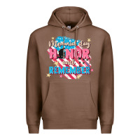 Chestnut Memorial Day honor and remember Premium Hoodie - FaDigitalArtStudio