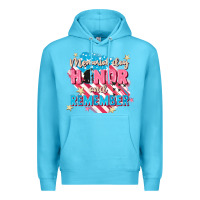 Ocean Blue Memorial Day honor and remember Premium Hoodie - FaDigitalArtStudio