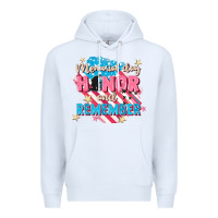 White Memorial Day honor and remember Premium Hoodie - FaDigitalArtStudio