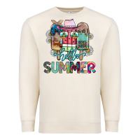 Sandshell Hello Summer Premium Sweatshirt - CowhideDigitalArt