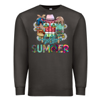 Smoke Hello Summer Premium Sweatshirt - CowhideDigitalArt