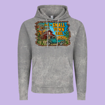 Just A Small Town Girl Vintage Hoodie Designed By Ranaportraitstore