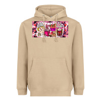 Mushroom Valentine Coffee Heavyweight Hoodie - CowhideDigitalArt