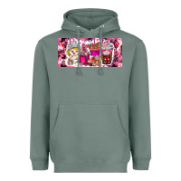 Sage Valentine Coffee Heavyweight Hoodie - CowhideDigitalArt