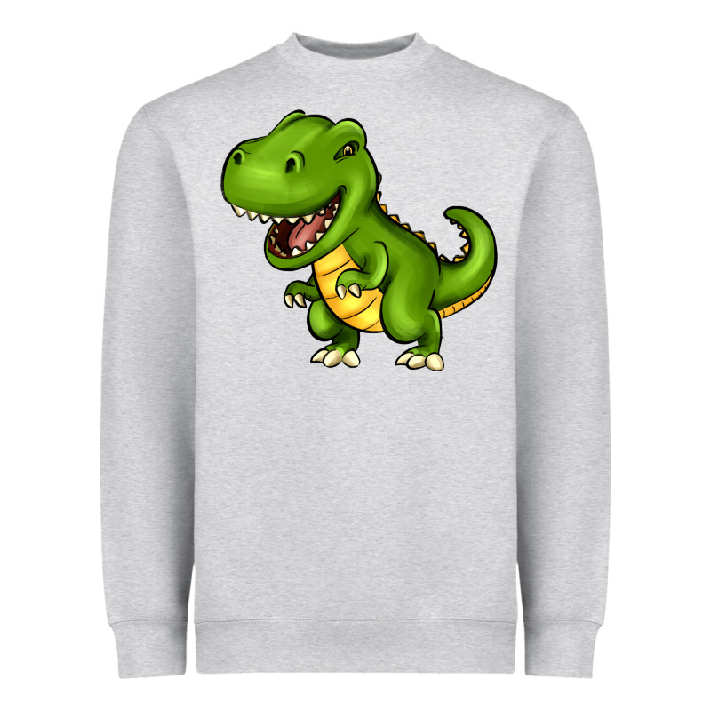 Cartoon T-rex Heavyweight Sweatshirt by HowdyJamesFarm | Teevron