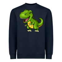 Navy Cartoon T-Rex Heavyweight Sweatshirt - HowdyJamesFarm