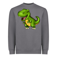 Storm Cartoon T-Rex Heavyweight Sweatshirt - HowdyJamesFarm