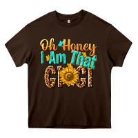Chocolate Brown oh honey i am that gigi nca Heavy Core Tee - NancyCooperArtShop