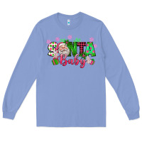 Colony Blue santa baby pink christmas Long Sleeve Tee - texasbilliewilder