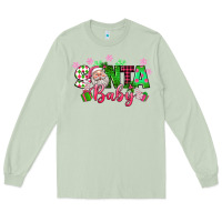 Matcha santa baby pink christmas Long Sleeve Tee - texasbilliewilder