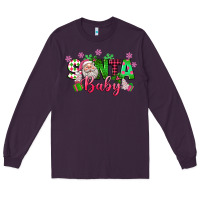 Plum santa baby pink christmas Long Sleeve Tee - texasbilliewilder