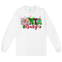 White santa baby pink christmas Long Sleeve Tee - texasbilliewilder