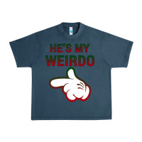 Midnight Navy He's My Weirdo Galaxy Urban Heavy Tee - Bettercallsaul