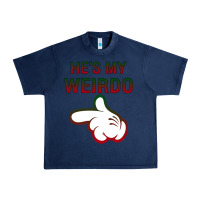 Navy He's My Weirdo Galaxy Urban Heavy Tee - Bettercallsaul