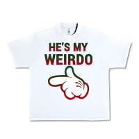 White He's My Weirdo Galaxy Urban Heavy Tee - Bettercallsaul