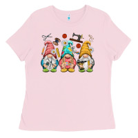 Bubblegum Pink crafter gnomies Ladies Tee - NancyCooperArtShop