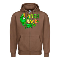 Chestnut I pinch back with crab st. patricks day Zipper Hoodie - FaDigitalArtStudio