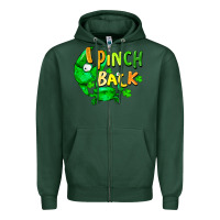 Sports Green I pinch back with crab st. patricks day Zipper Hoodie - FaDigitalArtStudio