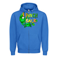 True Royal I pinch back with crab st. patricks day Zipper Hoodie - FaDigitalArtStudio