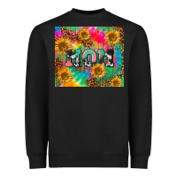 Black Mom rainbow sunflower Heavyweight Sweatshirt - CowGirlArtShop