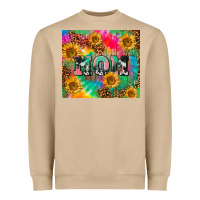 Mushroom Mom rainbow sunflower Heavyweight Sweatshirt - CowGirlArtShop