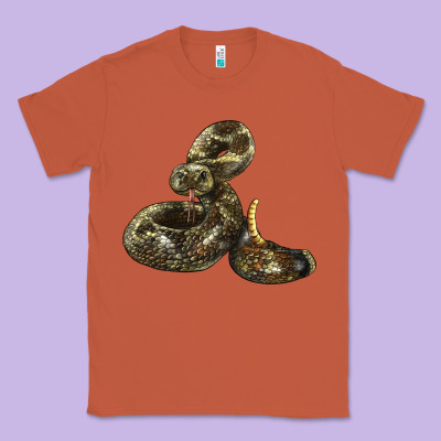 Rattlesnake Classic Tee Designed By Lillyallendesigns