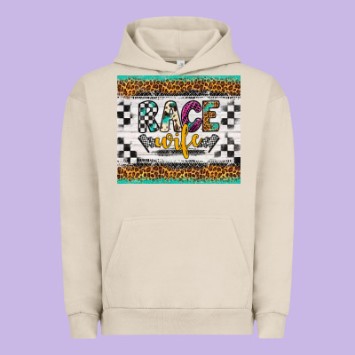 Race Wife Urban Hoodie Designed By Artiststas