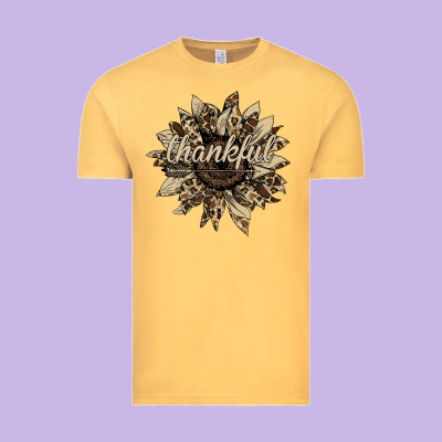 Thankful Sunflower Vintage Tee Designed By Bettercallsaul