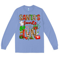 Colony Blue santa's favorite lvn Long Sleeve Tee - texasbilliewilder
