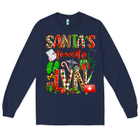 Navy santa's favorite lvn Long Sleeve Tee - texasbilliewilder