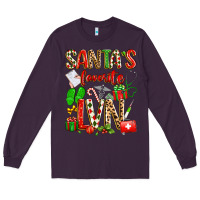 Plum santa's favorite lvn Long Sleeve Tee - texasbilliewilder